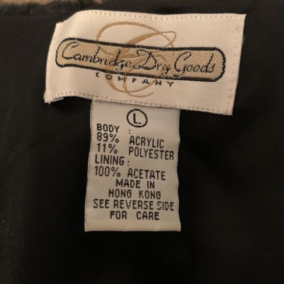 Cambridge Dry Goods Vest Womens  Large Faur Fur Vegan Fur Zip Front Soft Vintage - Picture 5 of 12